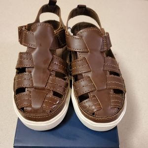 Osh Kosh B'gosh, 10T, brown leather, sandal